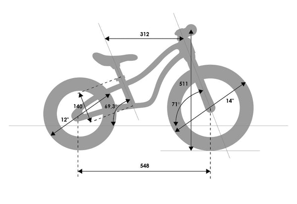 אופני איזון RASACL TRUNK - Bikes4Kids